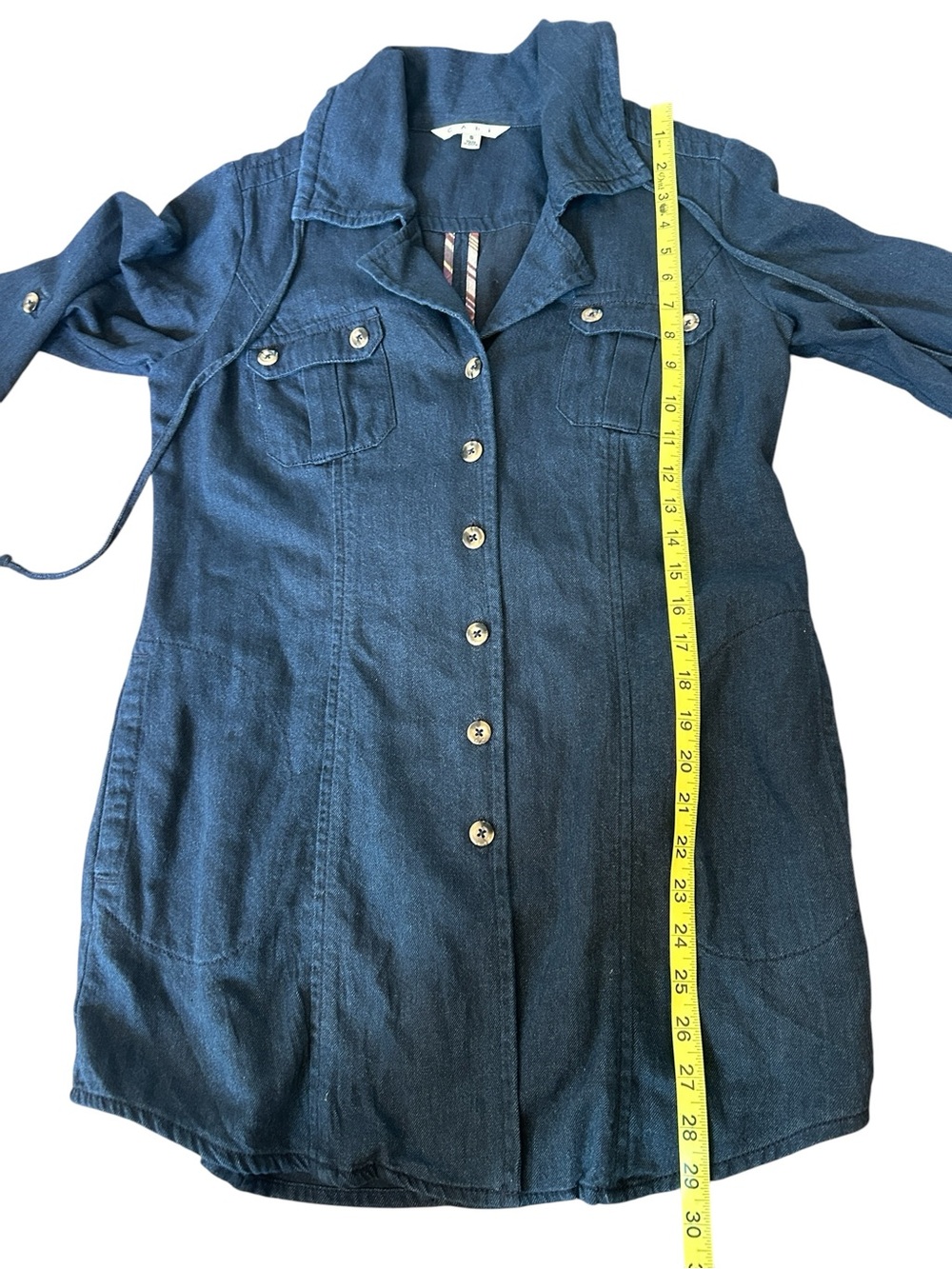 Cabi 340 Denim Chambray Tunic Jacket Top size Small - Picture 8 of 8